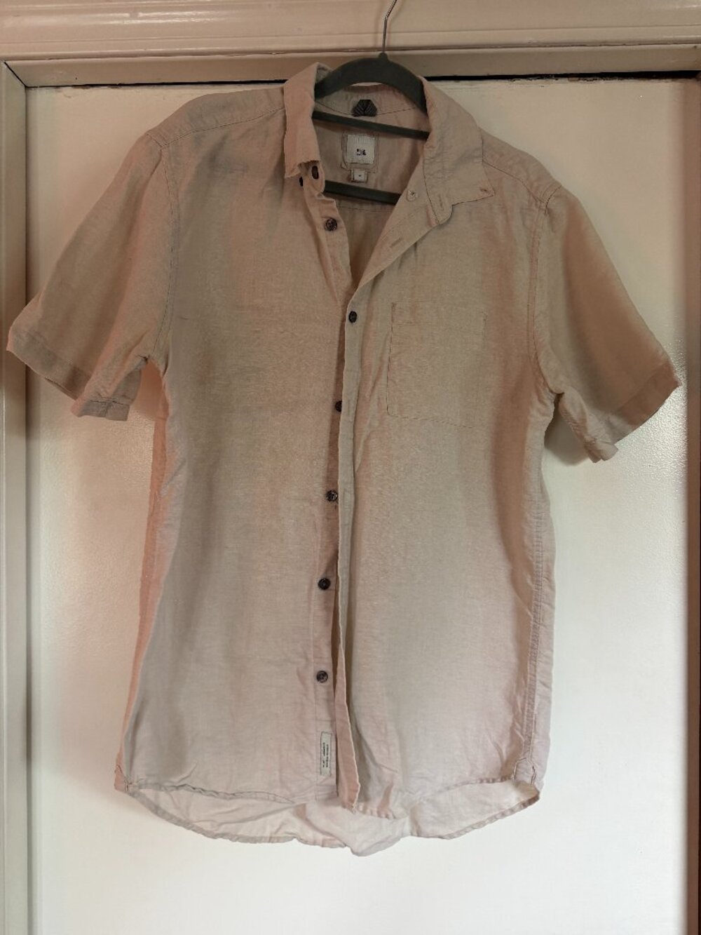 River Island Beige Linen Shirt